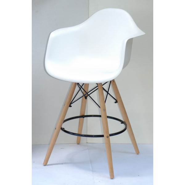 Напівбарне крісло Onder Mebli Leon BAR 65 Білий 07 Пластик-1