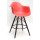 Напівбарне крісло Onder Mebli Leon BAR 65-BK Червоний 05 Пластик