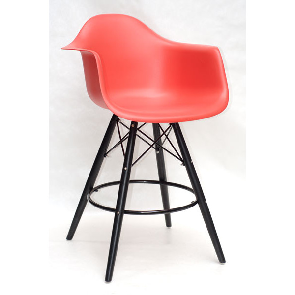 Полубарное кресло Onder Mebli Leon BAR 65-BK Красный 05 Пластик-0