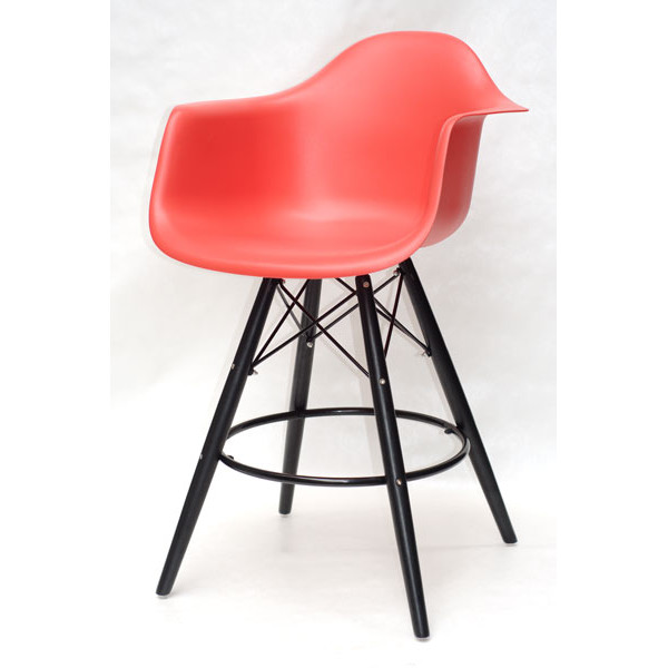 Полубарное кресло Onder Mebli Leon BAR 65-BK Красный 05 Пластик-1