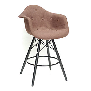 Полубарное кресло Onder Mebli Leon BAR 65-BK Вискоза Коричневый K-10