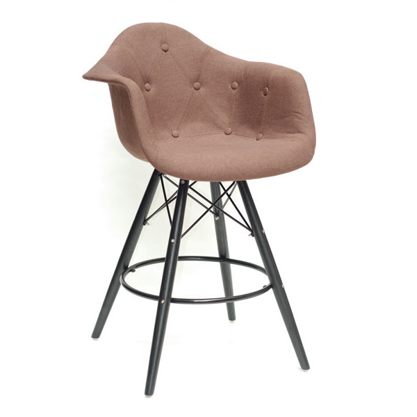 Напівбарне крісло Onder Mebli Leon BAR 65-BK Віскоза Коричневий K-10-0