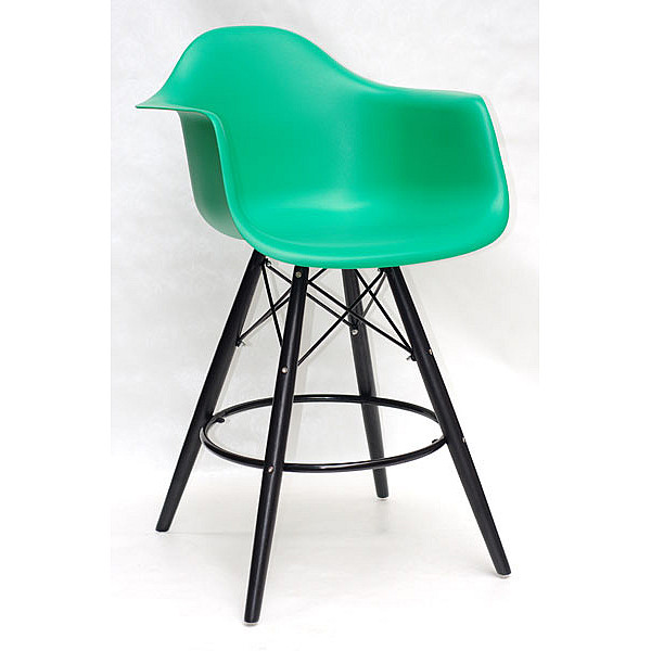 Напівбарне крісло Onder Mebli Leon BAR 65-BK Зелений 47 Пластик-0
