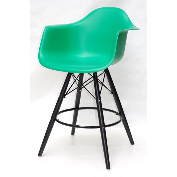 Напівбарне крісло Onder Mebli Leon BAR 65-BK Зелений 47 Пластик-1