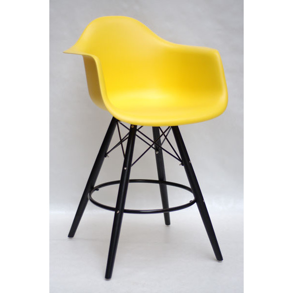 Напівбарне крісло Onder Mebli Leon BAR 65-BK Жовтий 12 Пластик-0
