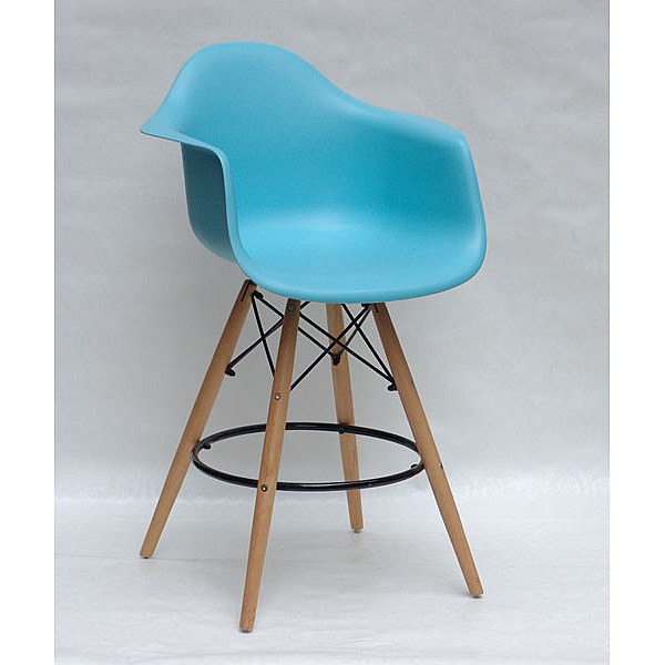 Напівбарне крісло Onder Mebli Leon BAR 65 Блакитний 52 Пластик-0