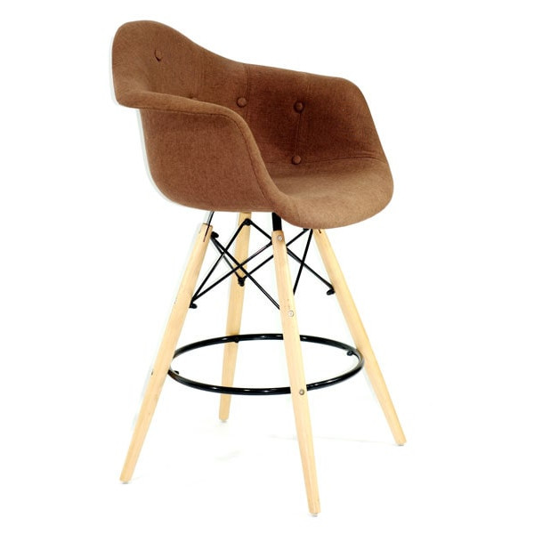 Напівбарне крісло Onder Mebli Leon Soft BAR 65 Віскоза Коричневий K-10-2