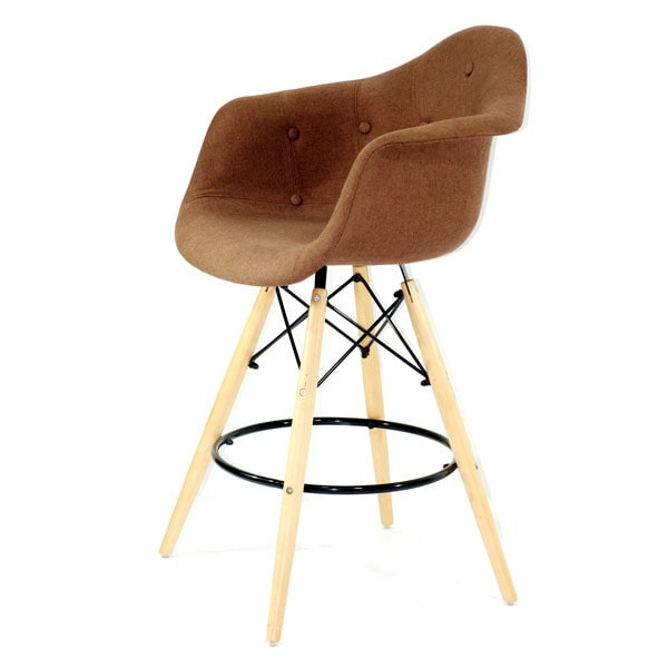 Напівбарне крісло Onder Mebli Leon Soft BAR 65 Віскоза Коричневий K-10-3