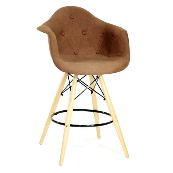 Напівбарне крісло Onder Mebli Leon Soft BAR 65 Віскоза Коричневий K-10-0