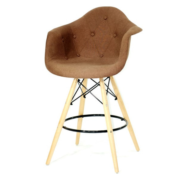 Напівбарне крісло Onder Mebli Leon Soft BAR 65 Віскоза Коричневий K-10-1