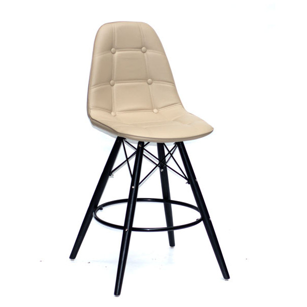 Полубарный стул Onder Mebli Alex BAR 65-BK Бежевый 06 Экокожа-0