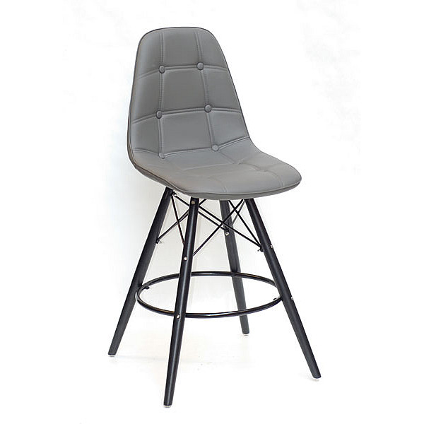 Напівбарний стілець Onder Mebli Alex BAR 65-BK Сірий 21-0