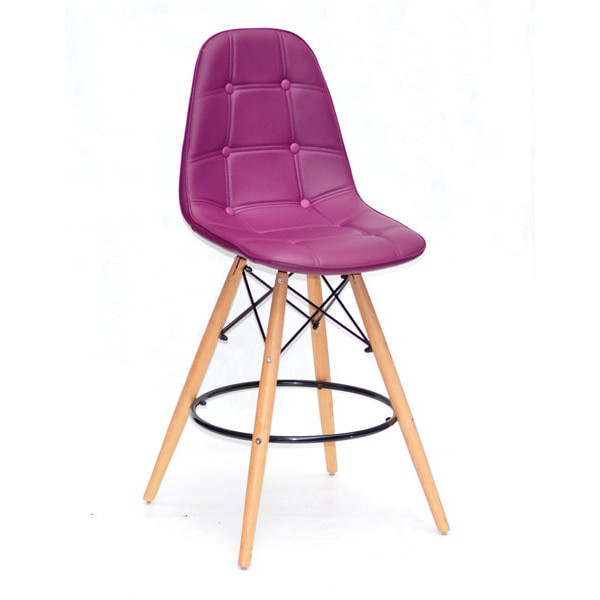 Напівбарний стілець Onder Mebli Alex BAR 65 Пурпурний 61 Екошкіра-0