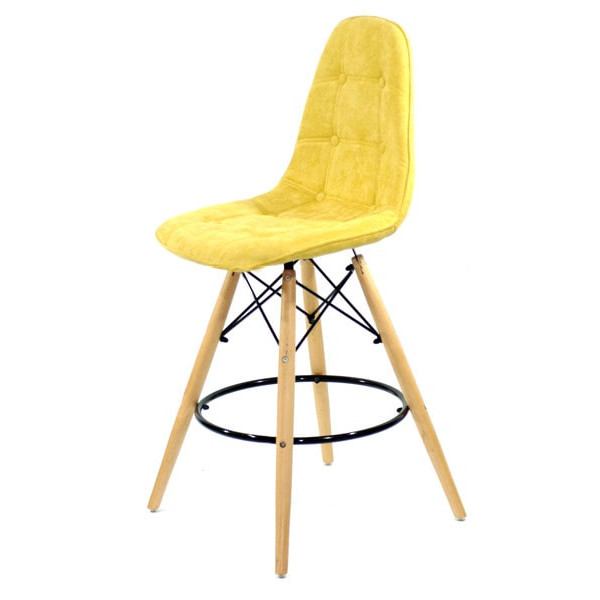 Полубарный стул Onder Mebli Alex BAR 65 Шенилл Желтый G-100-1