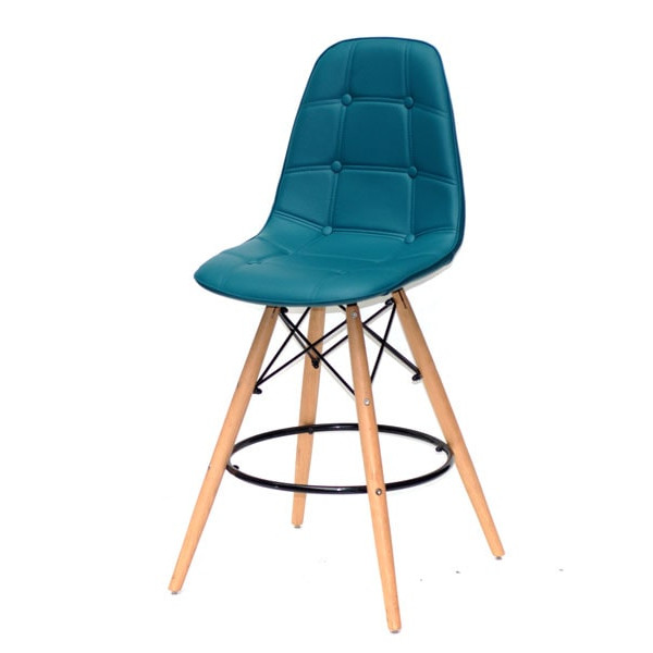 Напівбарний стілець Onder Mebli Alex BAR 65 Зелений 02 Екошкіра-1