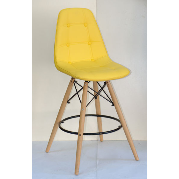 Напівбарний стілець Onder Mebli Alex BAR 65 Жовтий 12 Екошкіра-0