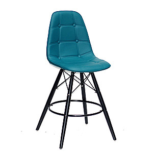 Полубарный стул Onder Mebli Alex BAR 65-BK Зеленый 02 Экокожа