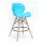 Напівбарний стілець Onder Mebli Invar BAR 65 Блакитний 52
