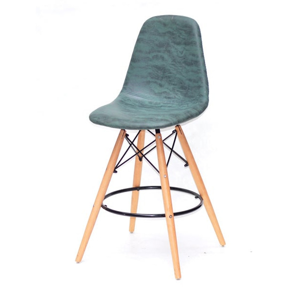 Напівбарний стілець Onder Mebli Lari BAR 65 Зелений MR-202 Нубук-1