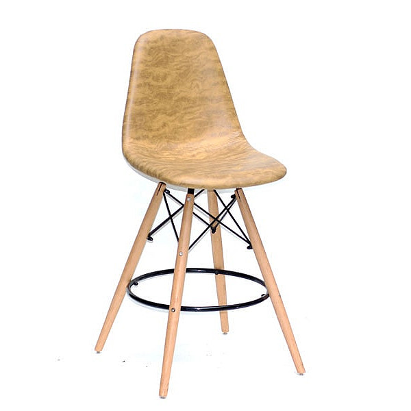 Напівбарний стілець Onder Mebli Lari BAR 65 Жовтий MR-201 Нубук-0