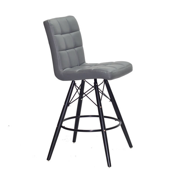 Напівбарний стілець Onder Mebli Marcus BAR 65-BK Сірий 1001-2