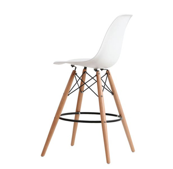 Напівбарний стілець Onder Mebli Nik BAR 65 Білий 07-3