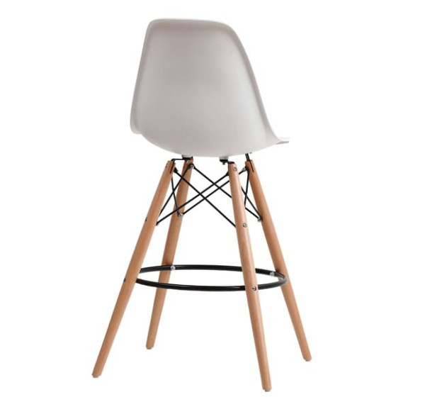 Напівбарний стілець Onder Mebli Nik BAR 65 Білий 07-4