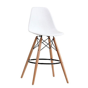 Напівбарний стілець Onder Mebli Nik BAR 65 Білий 07