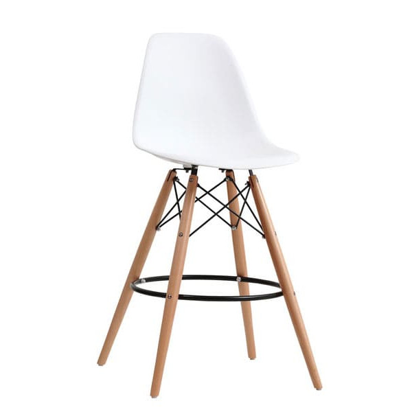 Напівбарний стілець Onder Mebli Nik BAR 65 Білий 07-0