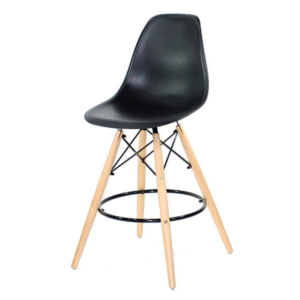 Полубарный стул Onder Mebli Nik BAR 65 Черный 04-1