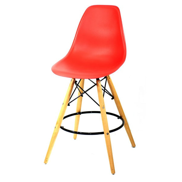 Напівбарний стілець Onder Mebli Nik BAR 65 Червоний 05-1