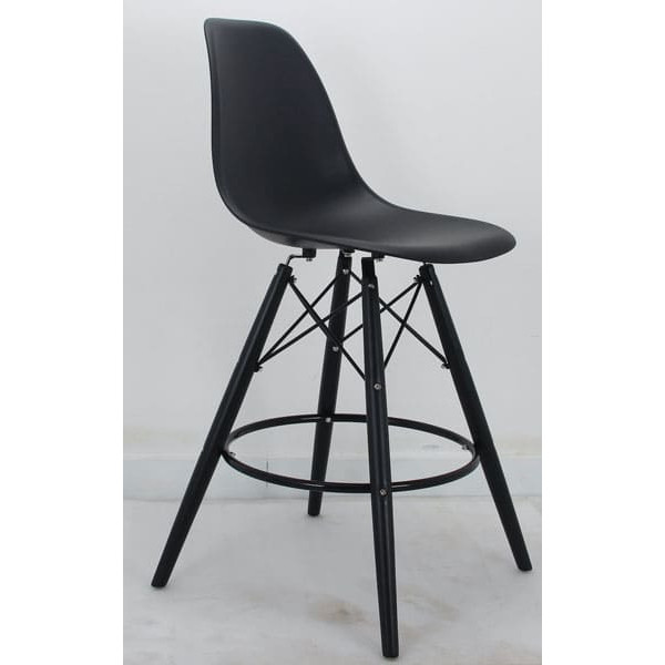 Напівбарний стілець Onder Mebli Nik BAR 65-BK Чорний 04-2