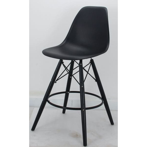 Напівбарний стілець Onder Mebli Nik BAR 65-BK Чорний 04-3