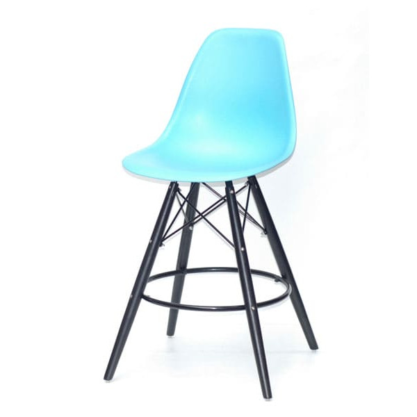 Полубарный стул Onder Mebli Nik BAR 65-BK Голубой 52-1