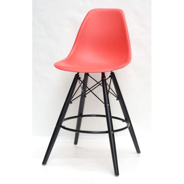 Напівбарний стілець Onder Mebli Nik BAR 65-BK Червоний 05-1