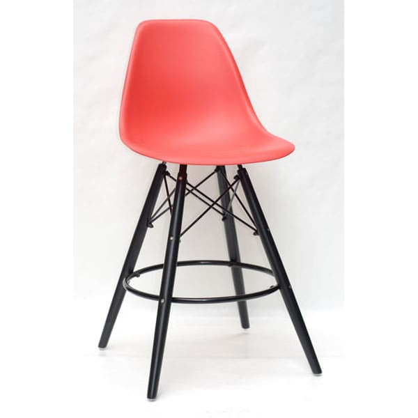 Напівбарний стілець Onder Mebli Nik BAR 65-BK Червоний 05-0