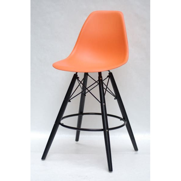 Напівбарний стілець Onder Mebli Nik BAR 65-BK Помаранчевий 70-1