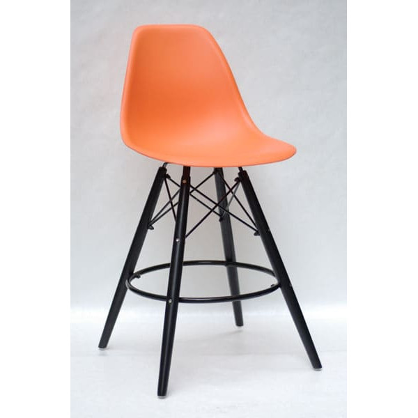 Напівбарний стілець Onder Mebli Nik BAR 65-BK Помаранчевий 70-0