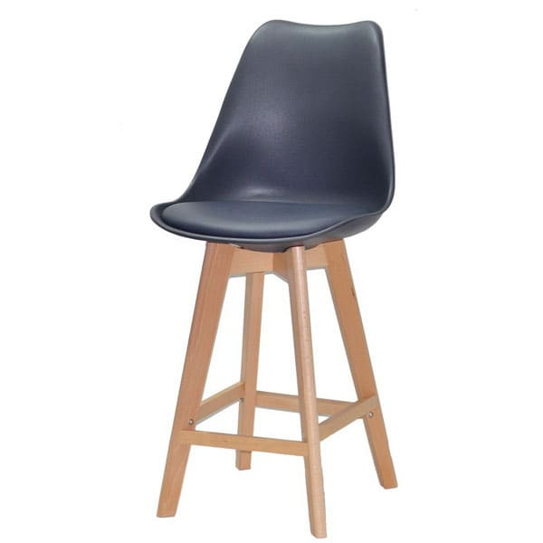 Напівбарний стілець Onder Mebli Milan BAR 65 Антрацит 01-1