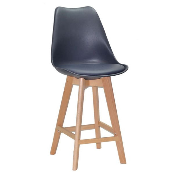 Напівбарний стілець Onder Mebli Milan BAR 65 Антрацит 01-0