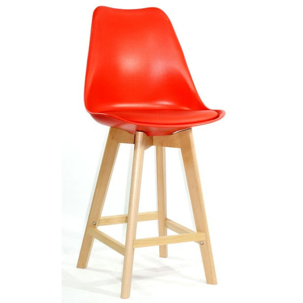 Полубарный стул Onder Mebli Milan BAR 65 Красный 05-0