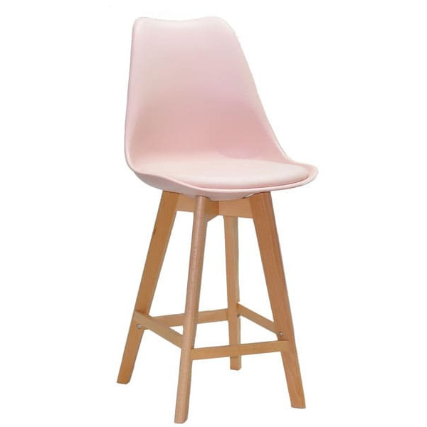 Напівбарний стілець Onder Mebli Milan BAR 65 Рожевий 63-0