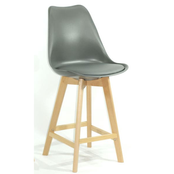 Напівбарний стілець Onder Mebli Milan BAR 65 Сірий 21-2