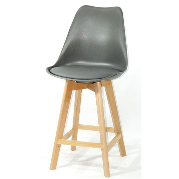 Напівбарний стілець Onder Mebli Milan BAR 65 Сірий 21-1