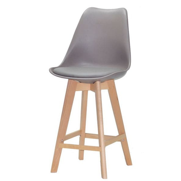 Напівбарний стілець Onder Mebli Milan BAR 65 Сірий 23-1