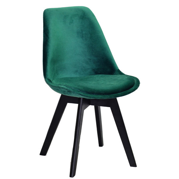 Стілець Onder Mebli Milan Soft BK Зелений B-5 Оксамит-0