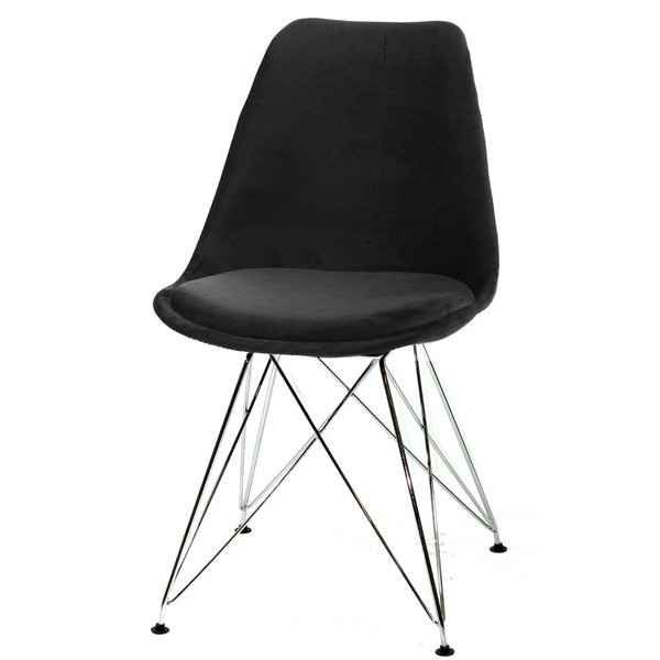 Стул Onder Mebli Milan Soft CH-ML Черный B-4 Бархат-1