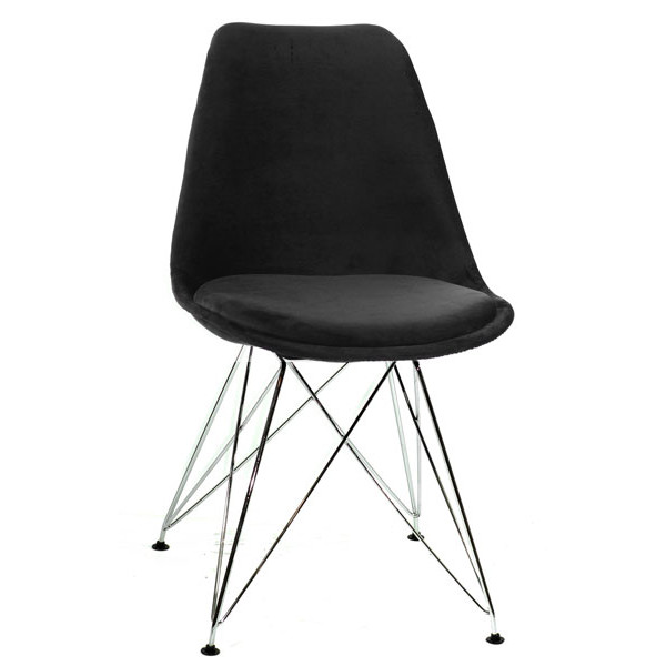 Стул Onder Mebli Milan Soft CH-ML Черный B-4 Бархат-0