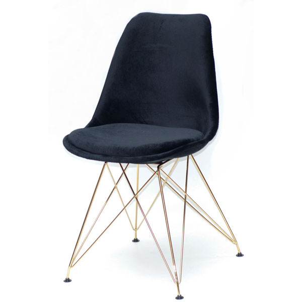 Стілець Onder Mebli Milan Soft GD-ML Чорний B-4 Оксамит-1