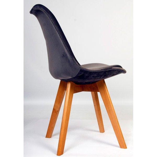 Стілець Onder Mebli Milan Soft Сірий B-3 Оксамит-2